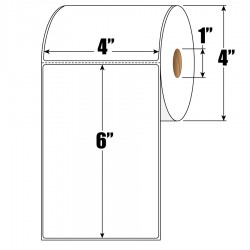 4 x 6 Direct Thermal Label 1 core, 250labels/roll,