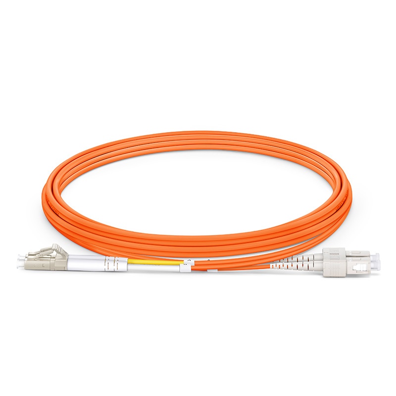 2m (7ft) LC UPC to SC UPC Duplex OM1 Multimode PVC (OFNR)