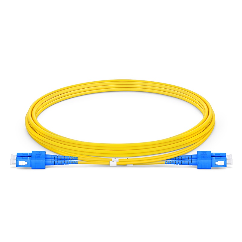 2m (7ft) SC UPC to SC UPC Duplex OS2 Single Mode PVC (OFNR) 