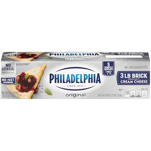 Philadelphia Original Cream Cheese Loaf, 3 Pound