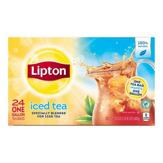 Lipton Black Iced Tea Bags Unsweetened,