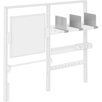 Bostontec Steel Shelf Divider, Gray