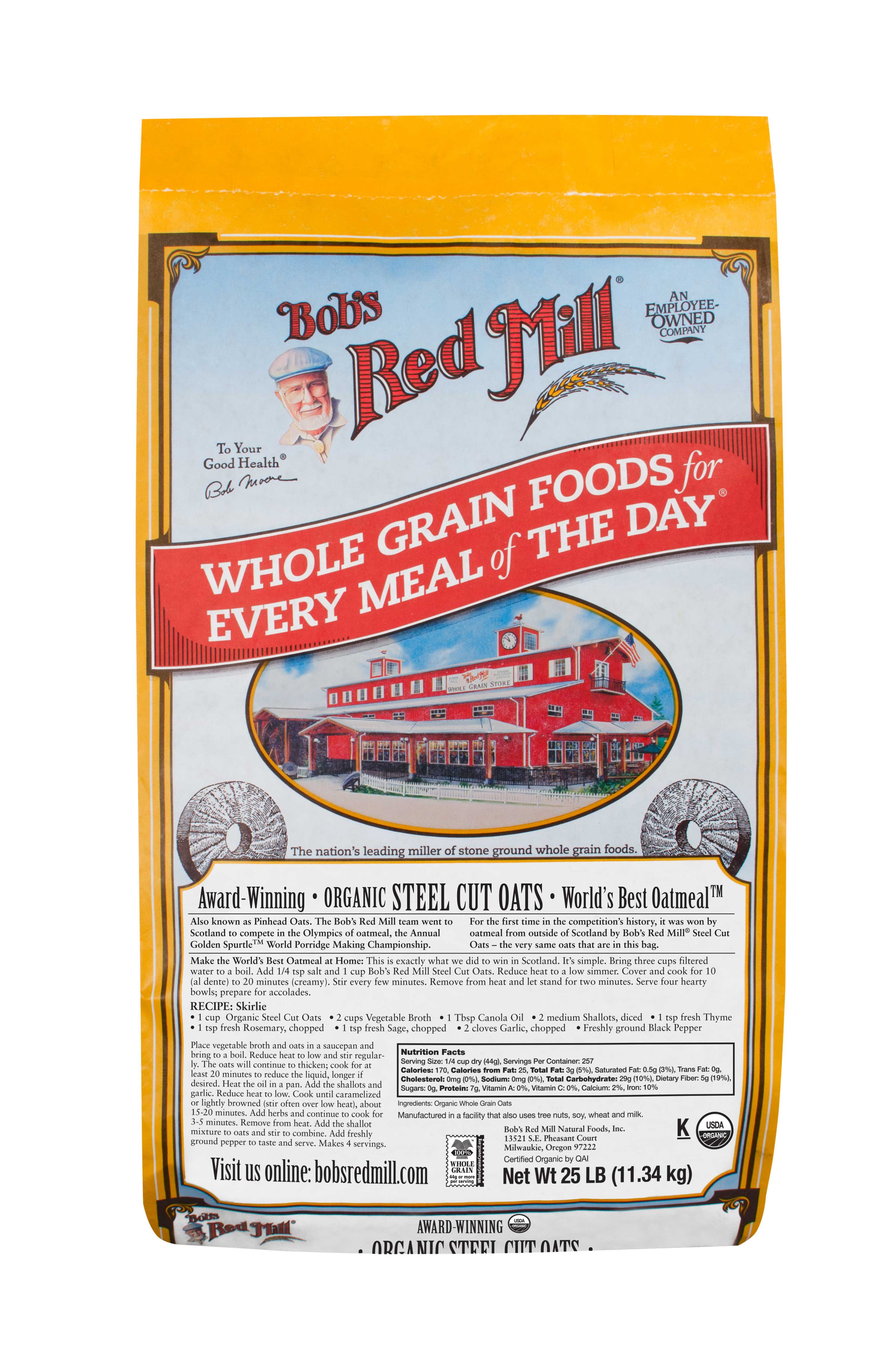 Bobs Red Mill Organic Steel Cut Oats,