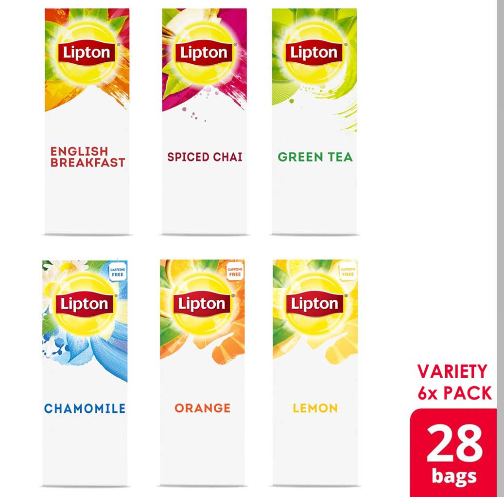 Lipton Black, Green and Herbal Variety Pack Enveloped